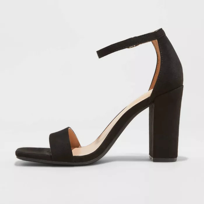 Women's Ema High Block Heeled Square Toe Pumps - A New Day™ | Target