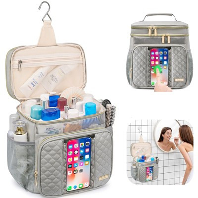 Narwey Large Leather Toiletry Bag for Women Men,Bathroom Bag,Water Resistant Shower Bag | Target