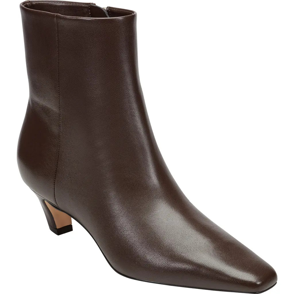 Marc Fisher LTD Danai Kitten Heel Bootie in Dark Brown at Nordstrom, Size 6.5 | Nordstrom