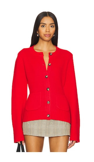 Dani Cardigan in Rouge | Revolve Clothing (Global)