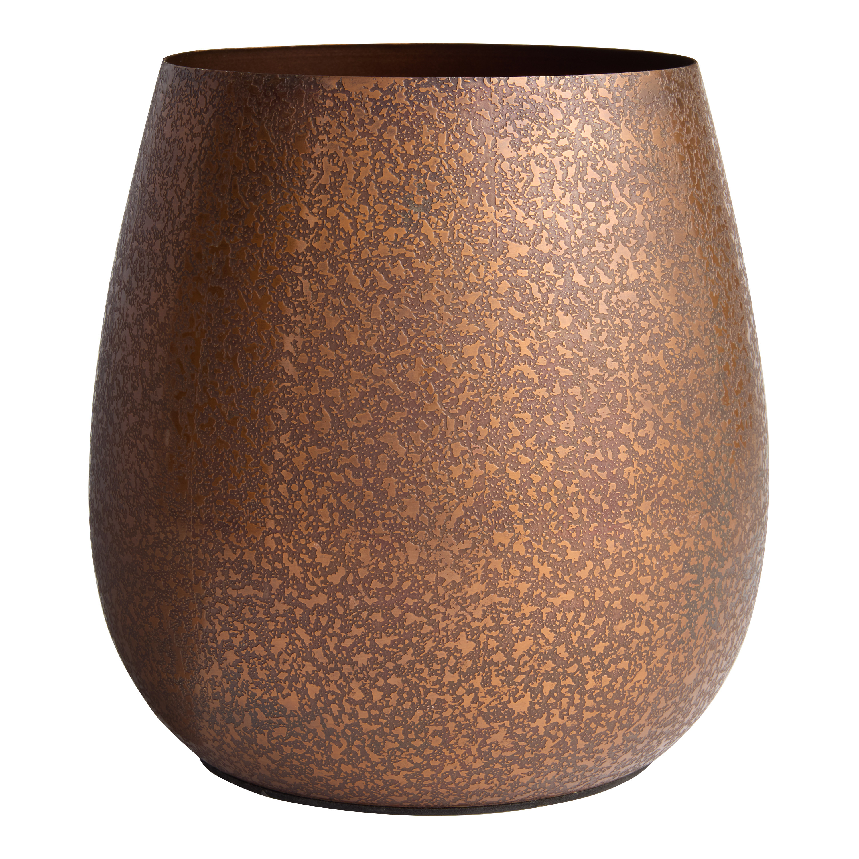 Antiqued Copper Pebbled Planter | World Market