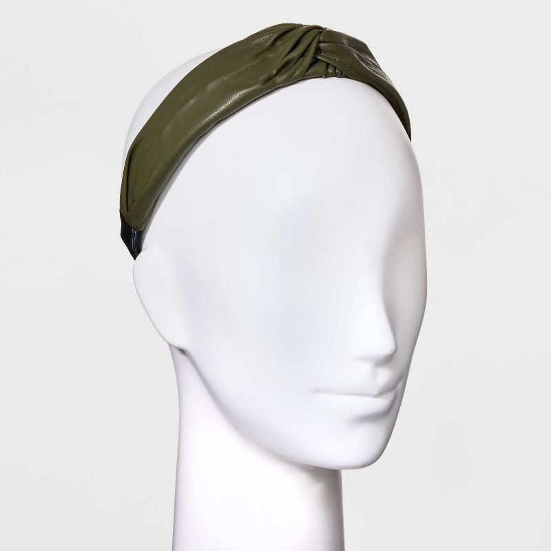 Knotted Faux Leather Headband - A New Day™ | Target