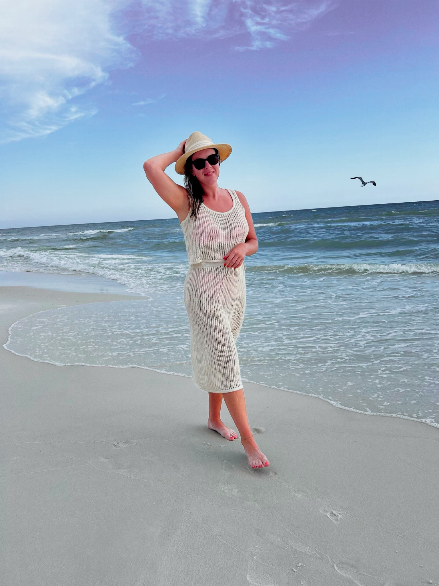 Two piece crochet cover-up set. Wearing my normal size medium in top and bottom  

#LTKSeasonal #LTKSwim #LTKSummerSales