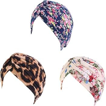Ever Fairy Cotton Flower Prints Beanie, Stylish Sleep Turbans for Women Cancer Hats Chemo Headwea... | Amazon (US)