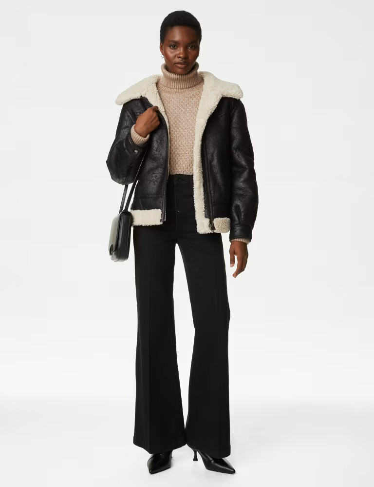Faux Shearling Aviator Jacket | Marks & Spencer (UK)