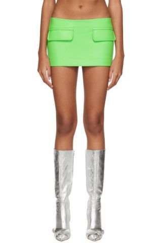 Lado Bokuchava - Green Twentythree Miniskirt | SSENSE