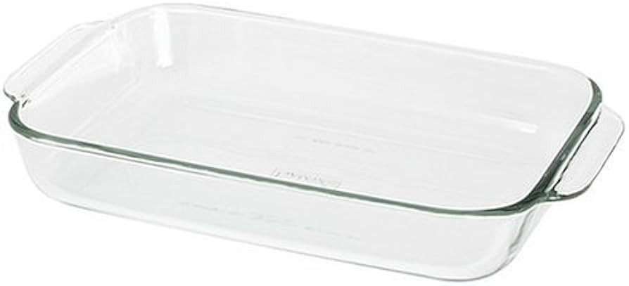 Pyrex Bakeware 2-Quart Oblong Baking/Serving Dish, Clear, 2 QT | Amazon (US)