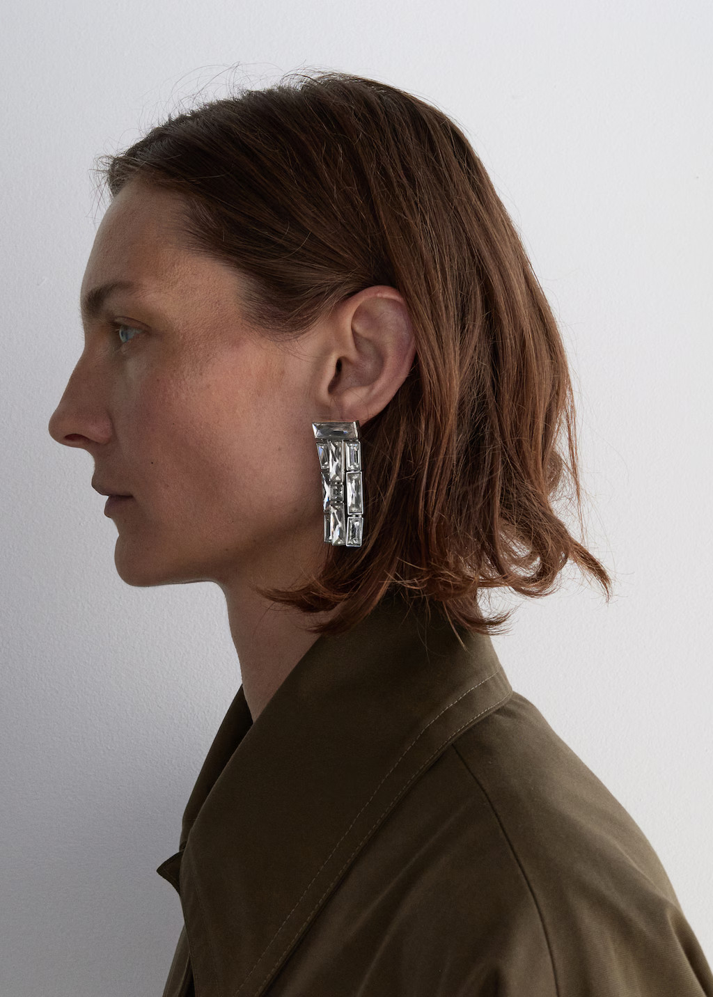 Dangling earrings with crystal strips | MANGO (UK)