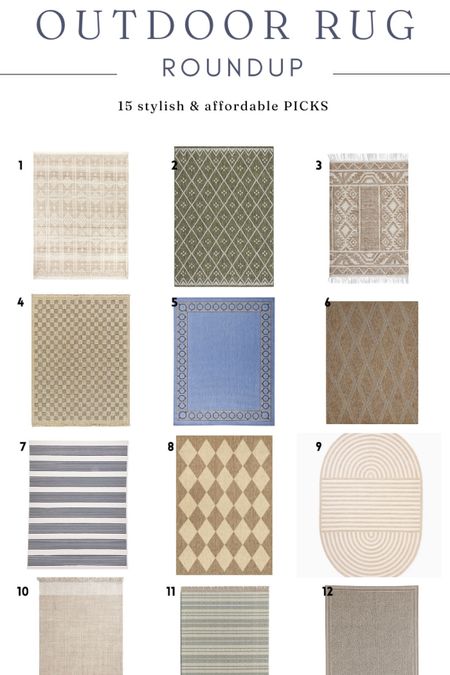 Outdoor rugs 2024 

#LTKhome