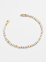 Bennett Tennis Bracelet - 18K Gold Plated Sterling | BaubleBar (US)
