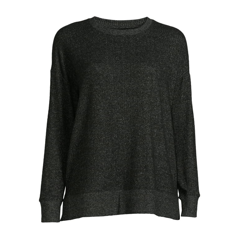 Time and Tru Women's Soft Hacci Knit Pullover, Sizes XS-XXXL | Walmart (US)