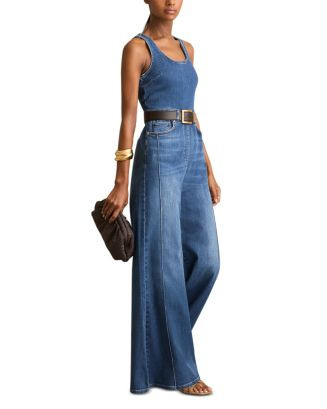 REISS Racer Detailed Denim Jumpsuit  | Bloomingdale's Women | Bloomingdale's (US)