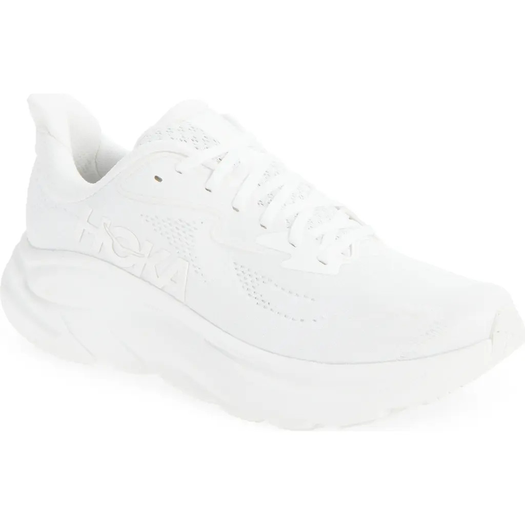 HOKA Clifton 10 Running Shoe in White /White at Nordstrom, Size 9 | Nordstrom