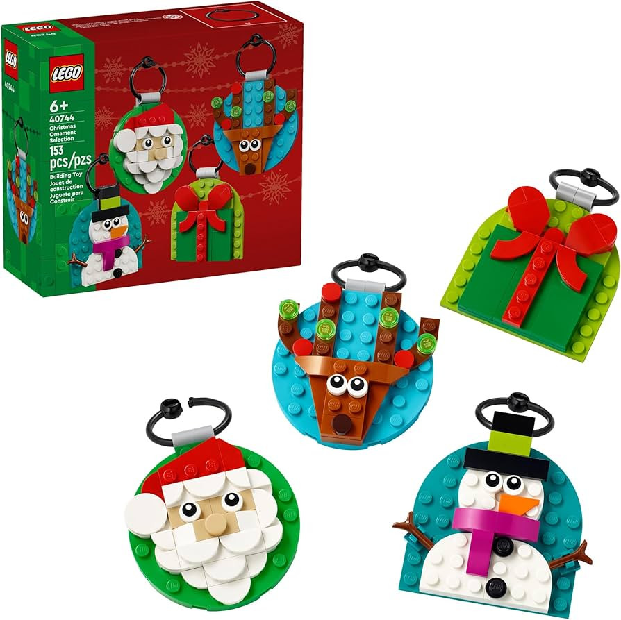 LEGO Christmas Ornament Selection Building Toys - Holiday Crafts for Family, Kids, Boys & Girls, ... | Amazon (US)