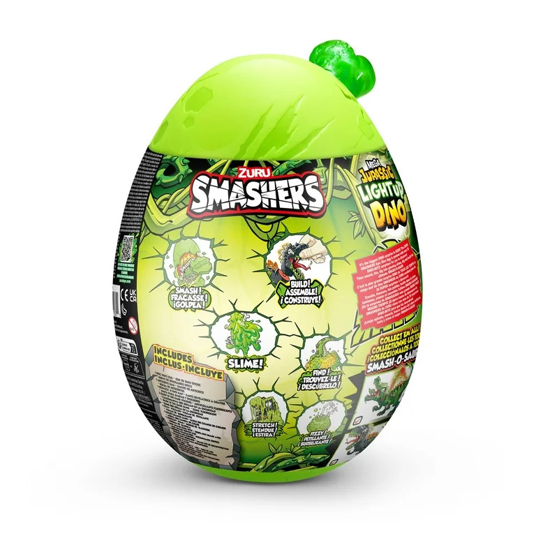 Smashers Mega Jurassic Light up Dino Egg by ZURU T-Rex or Spino Dinosaur Toy for Child 3 Years an... | Walmart (US)