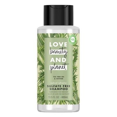 Love Beauty & Planet Tea Tree Oil & Vetiver Radical Refresher Shampoo - 13.5 fl oz | Target