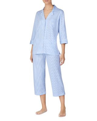 Ralph Lauren Bingham Knits Cotton Jersey Cropped PJ Set | Bloomingdale's Women | Bloomingdale's (US)