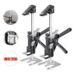 Labor Saving Arm Jack, 2 PCS 220 lbs. Bearing Capacity, Lifting up to 7.1 in., Metal Hand Lifting Jack Tool, Black | The Home Depot