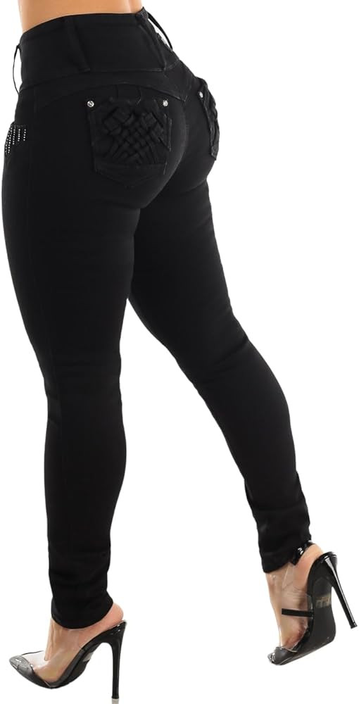 Moda Xpress High Waisted Butt Lifting Jeans for Women - Colombian Design Jeans Levanta Cola | Amazon (US)