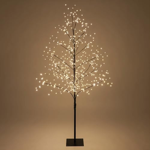 5 Ft Black Fairy Light Tree Home Décor Fairy Tree Black Room Decor, 570 Warm White LED Lights | Amazon (US)