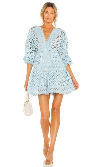 Amante Sky Mini Dress in Sky Blue | Revolve Clothing (Global)
