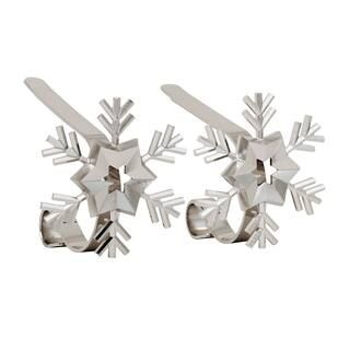 Original MantleClip® Silver Snowflake Icons Stocking Holders, 2ct. | Michaels Stores