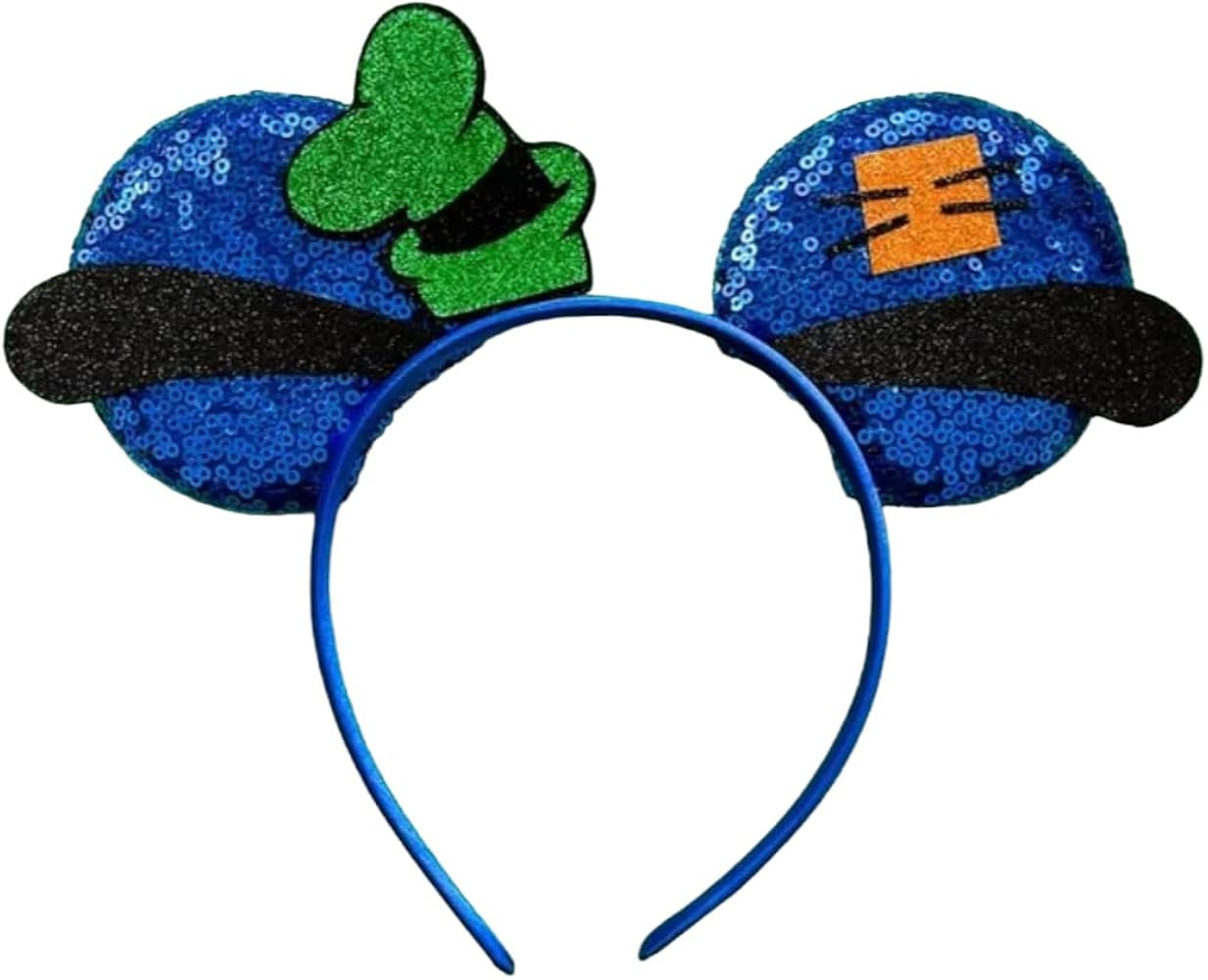 CLGIFT Goofy Ears, Black Web Mickey Ears Headband, Halloween Costume, Medium, Orange | Amazon (US)