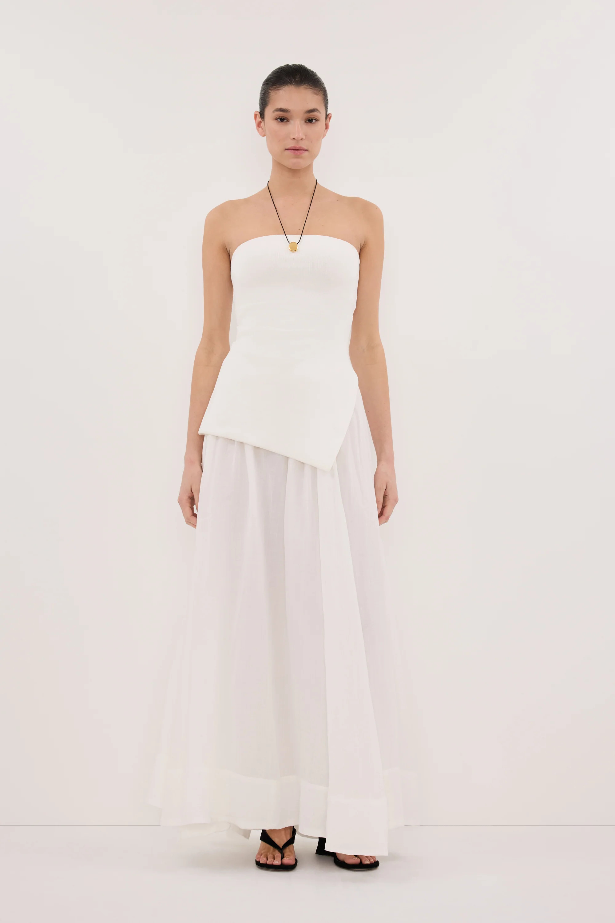 LAYNE WHITE RAMIE SKIRT | DISSH