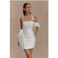 Claudine Taffeta Floral Mini Dress / White | MESHKI | L | MESHKI US