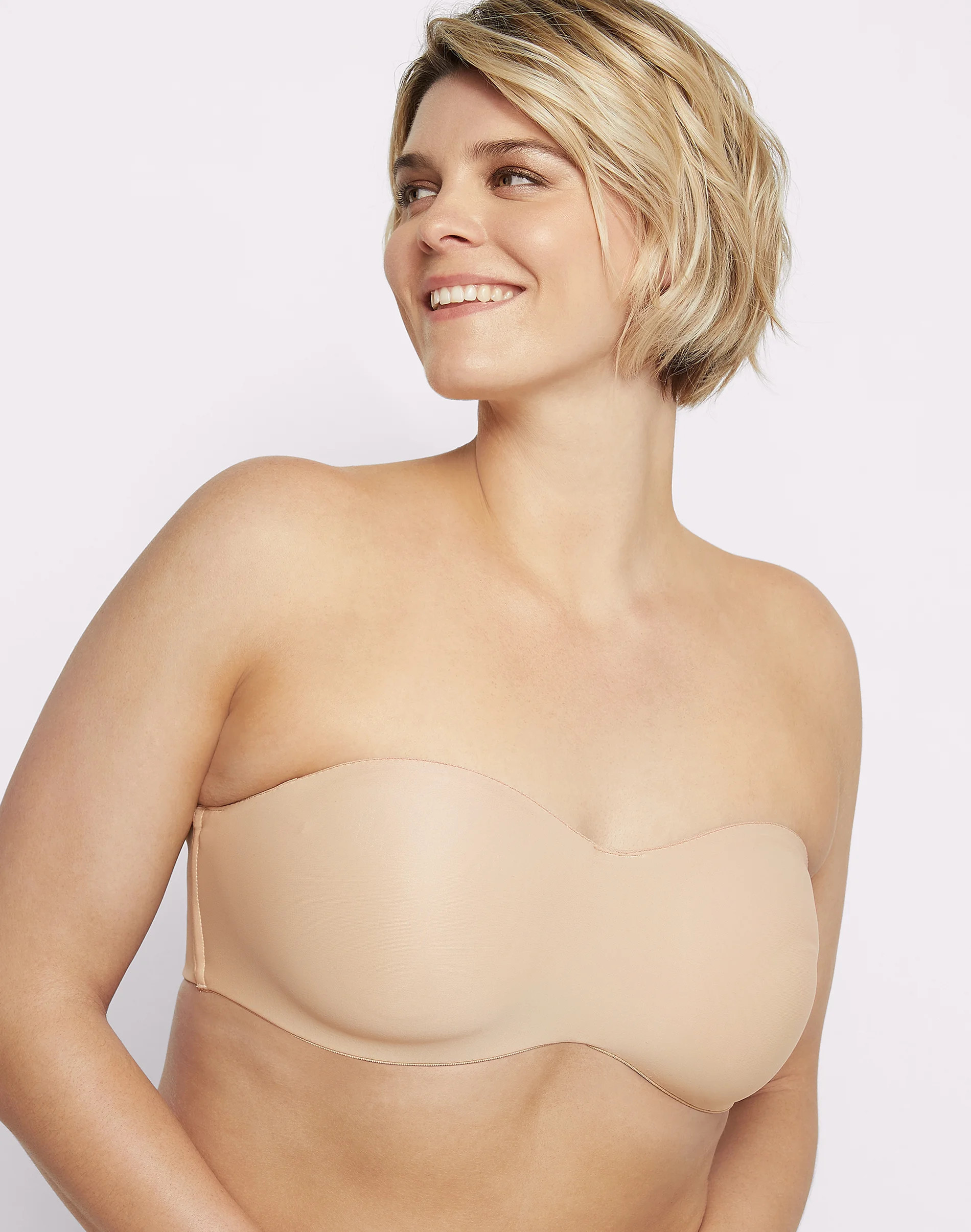 Lilyette by Bali Tailored Strapless Minimizer Bra Body Beige 38DD | Bali Bras