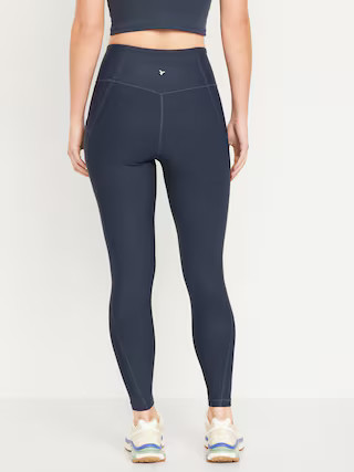 High-Waisted PowerSoft 7/8 Pocket Leggings | Old Navy (US)