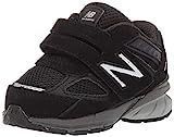 New Balance Baby 990 V5 Hook and Loop Sneaker, Black, 3 X-Wide US Unisex Infant | Amazon (US)