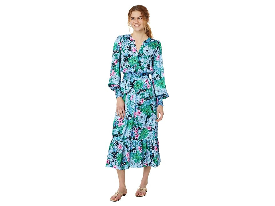Lilly Pulitzer Loubella Long Sleeve Flor (Multi Soiree All Day) Women's Dress | Zappos