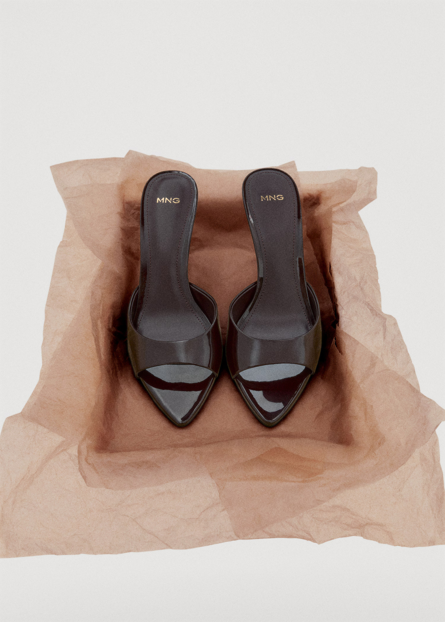 Patent leather high-heeled sandals - Women | MANGO United Kingdom | MANGO (UK)