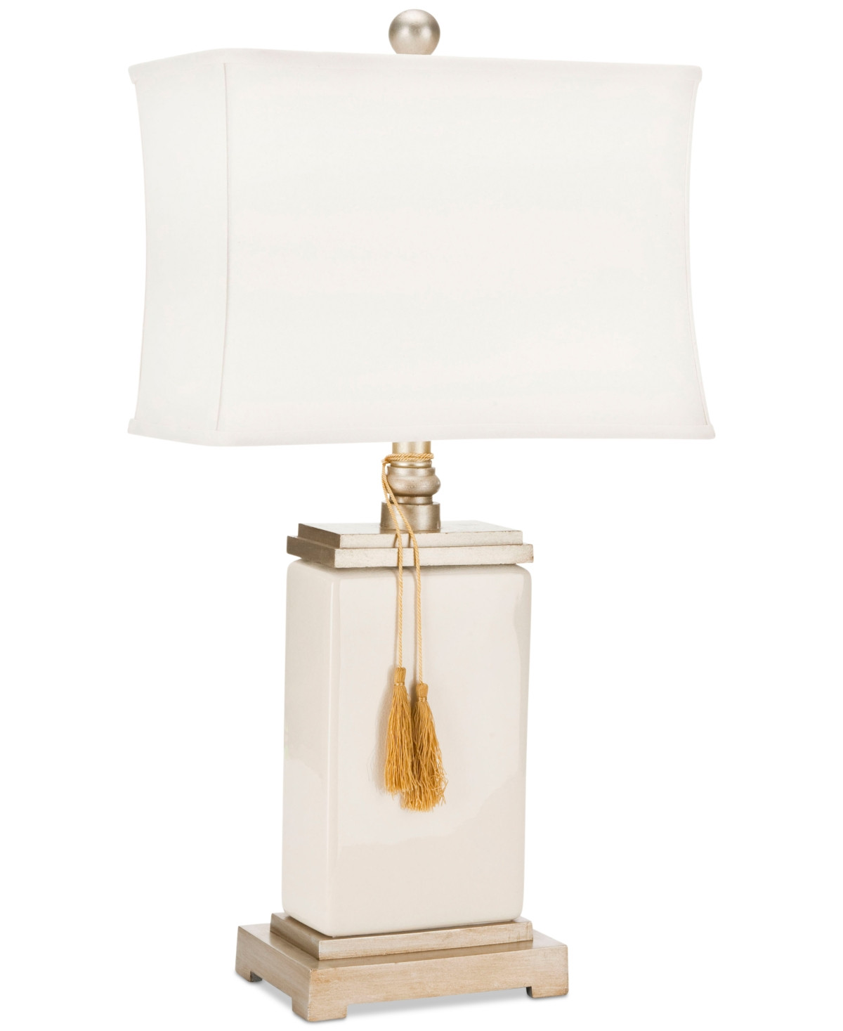 Safavieh Amiliana Tassel Table Lamp - White | Macy's
