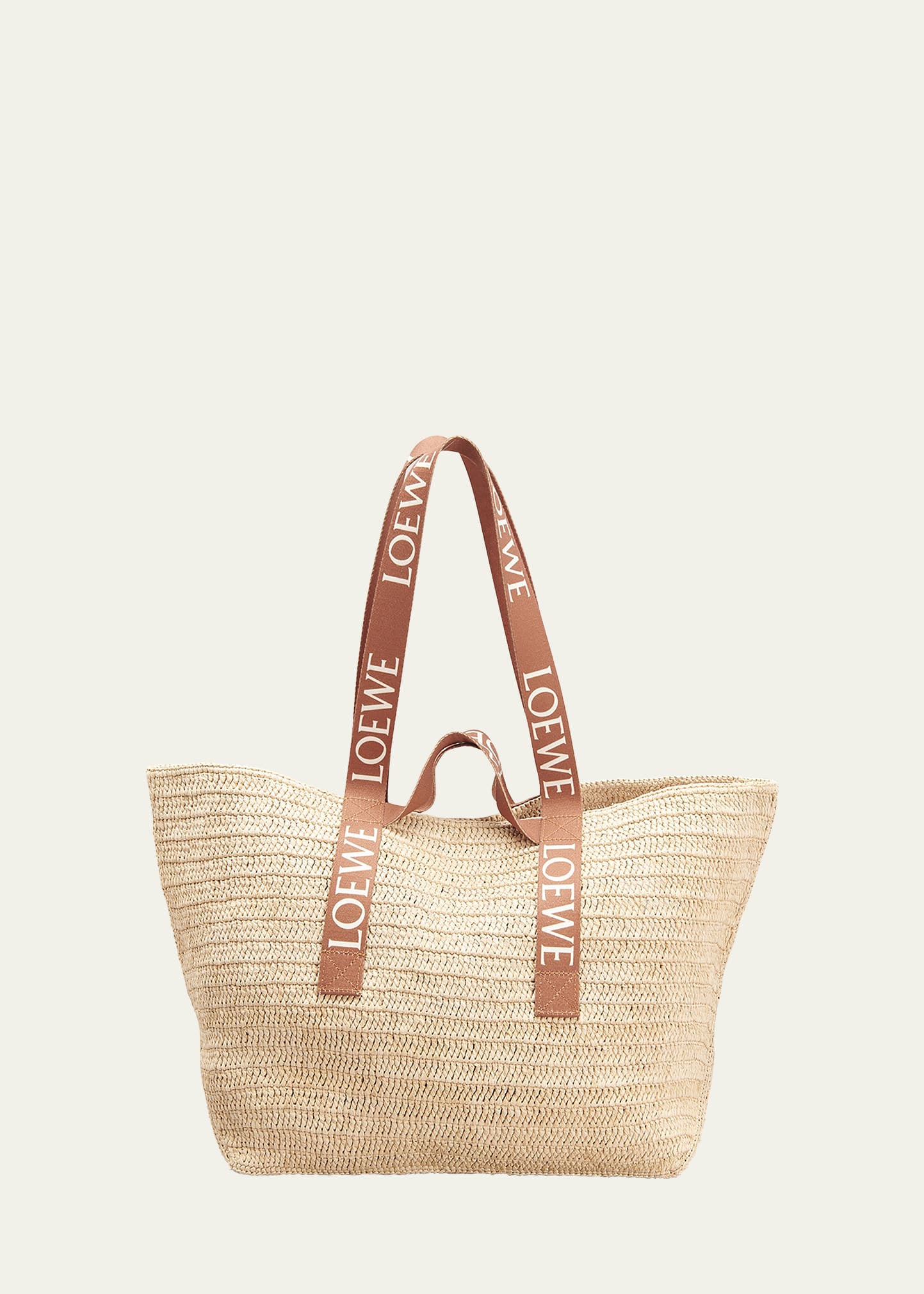 Loewe Fold Raffia Shopper Tote Bag | Bergdorf Goodman