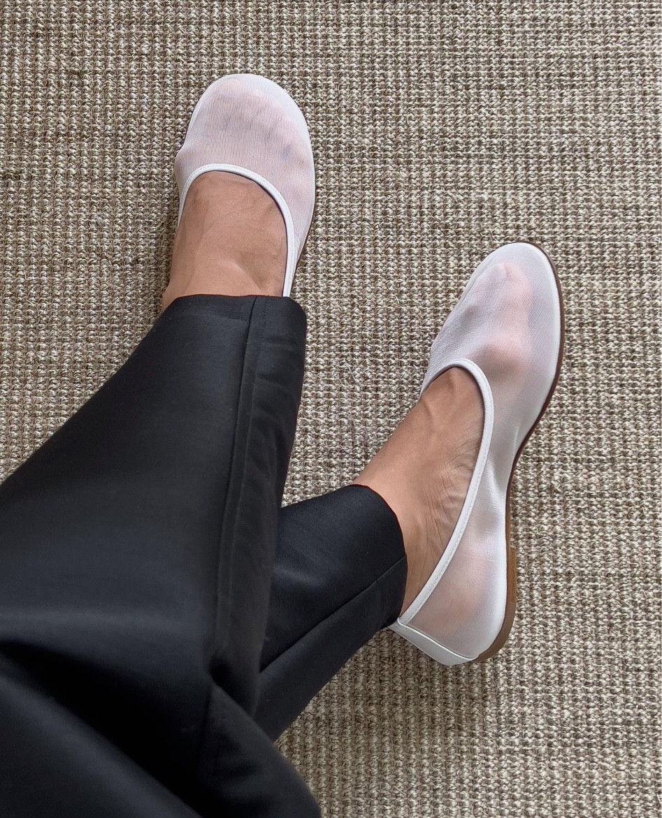 white mesh ballerinas 🤍

#LTKeurope #LTKSeasonal #LTKstyletip