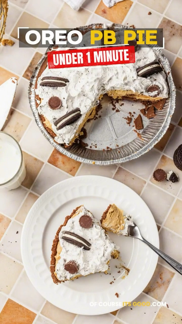 OF COURSE IT’S GOOD 👩🏻‍🍳 UNDER 1 MINUTE | Oreo PB Pie 🥧 🖤

Full recipe: ofcourseitsgood.com

#LTKHome #LTKfoodie #LTKvlog