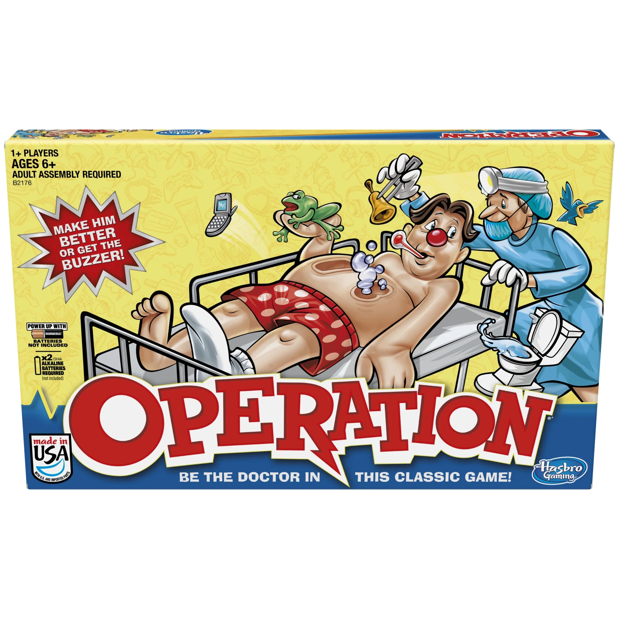 Classic Family Favorite Operation Game, Board Game for Kids Ages 6 and Up - Walmart.com | Walmart (US)