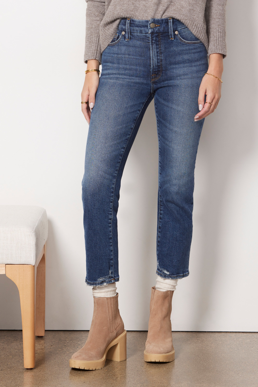 GOOD AMERICAN Good Legs Straight Jean | EVEREVE | Evereve