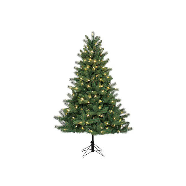 GE 5-ft Colorado Spruce Pre-lit Artificial Christmas Tree with Color Changing LED Lights | Lowe's