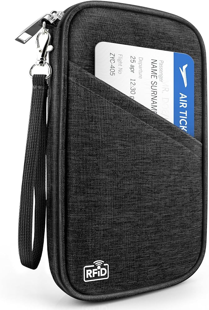 Passport Holder Family RFID Travel Document Organizer for Women Waterproof Passport Wallet Men Po... | Amazon (US)