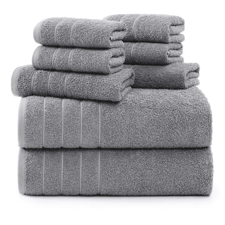Casa Platino Bath Towel 8 Piece Set, 2 Large Bath Towels 30x60 inch, 2 Hand Towels & 4 Washcloths... | Walmart (US)