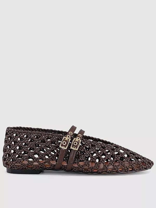 OFFICE Flirt - Woven Mary Jane - Brown | Very (UK)