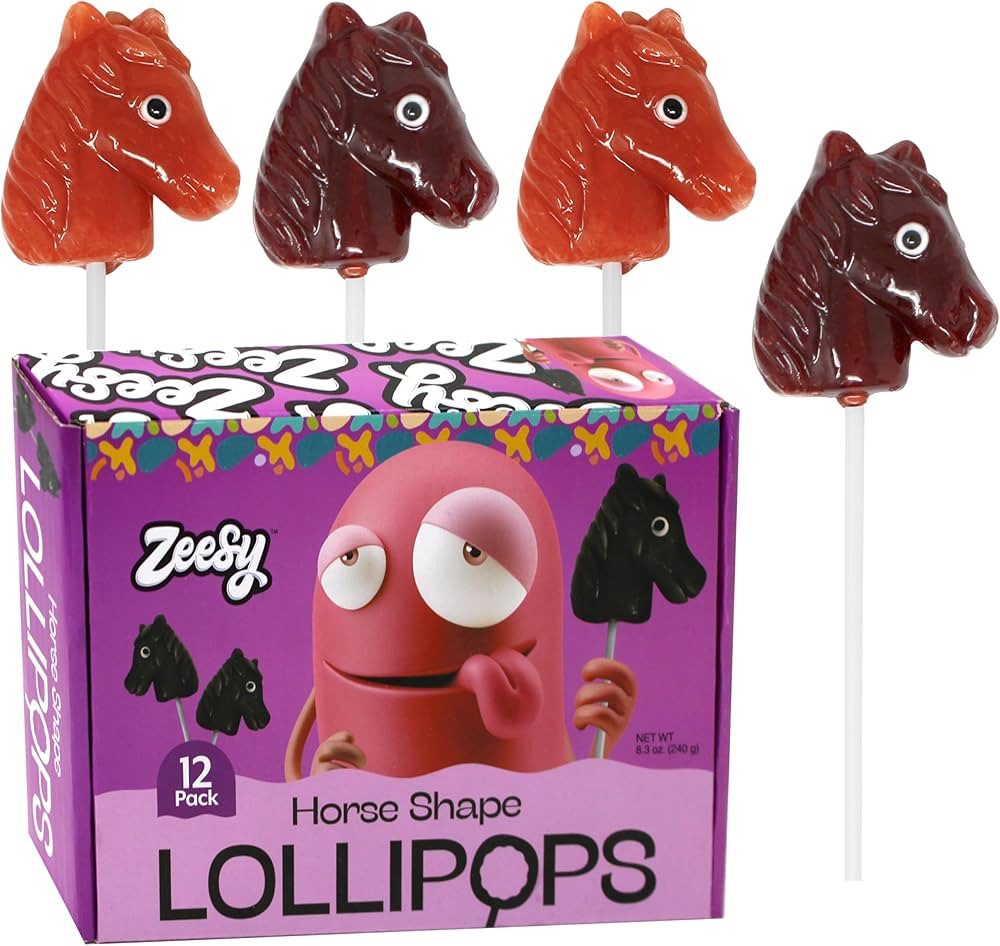 Horse Suckers - 12 Horse Lollipops Individually Wrapped - Horse Party Favors for Horse Birthday P... | Amazon (US)