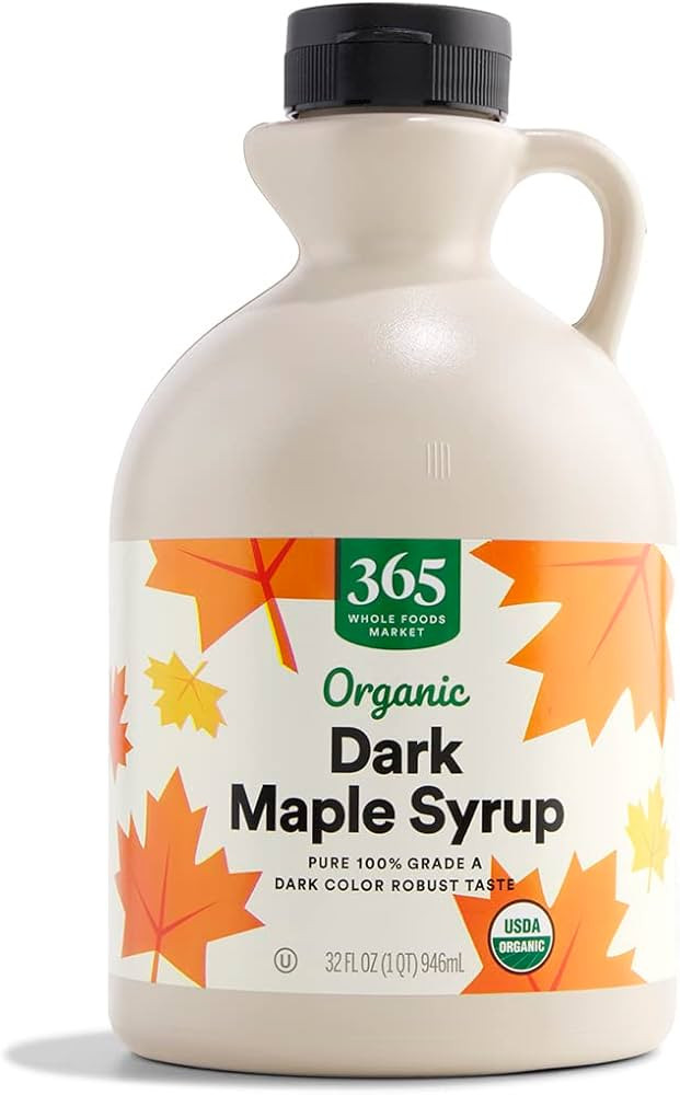 365 by Whole Foods Market, Organic Grade A Dark Maple Syrup, 32 Fl Oz | Amazon (US)