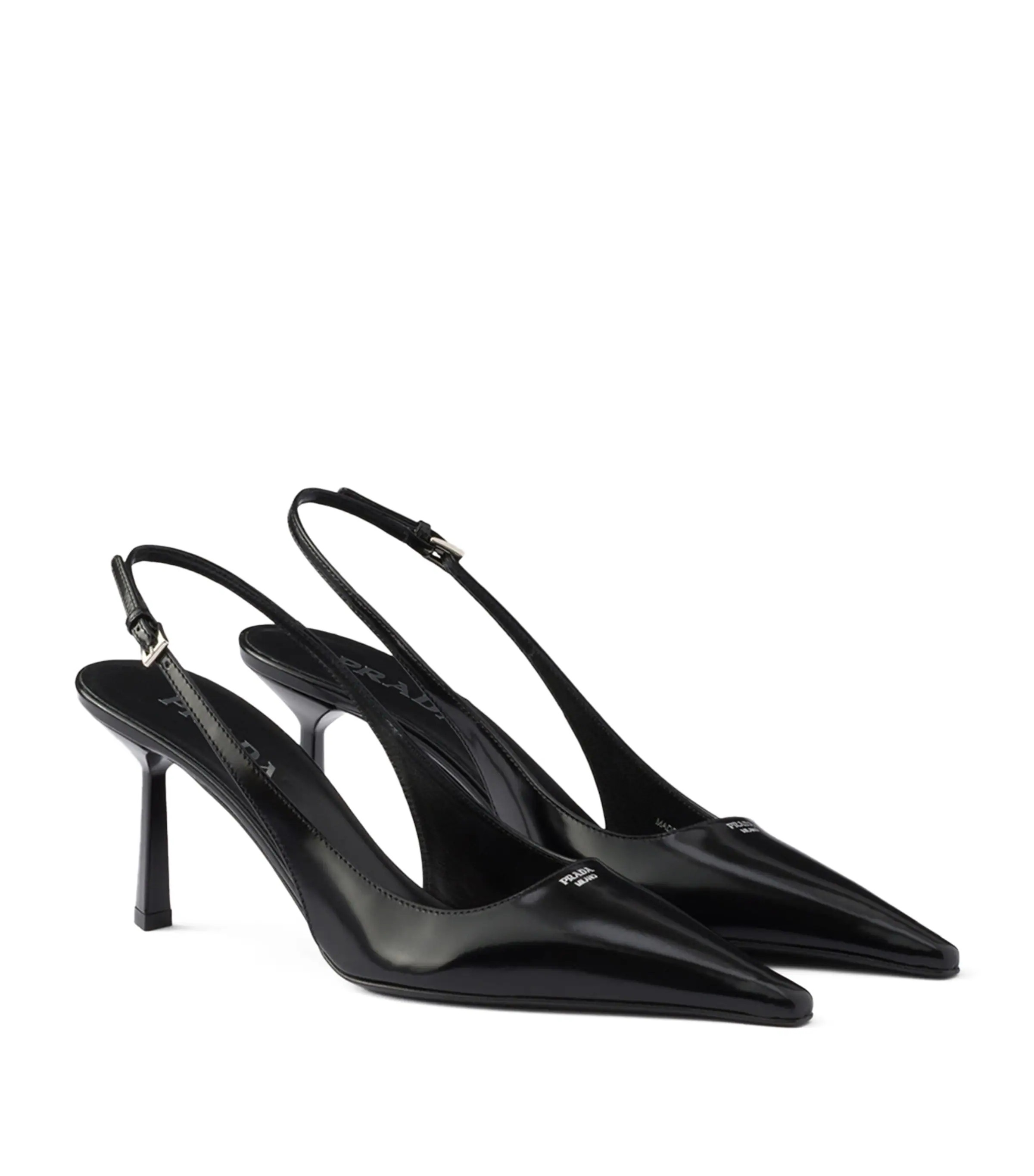 Brushed Leather Slingback Pumps 75 | Harrods UK