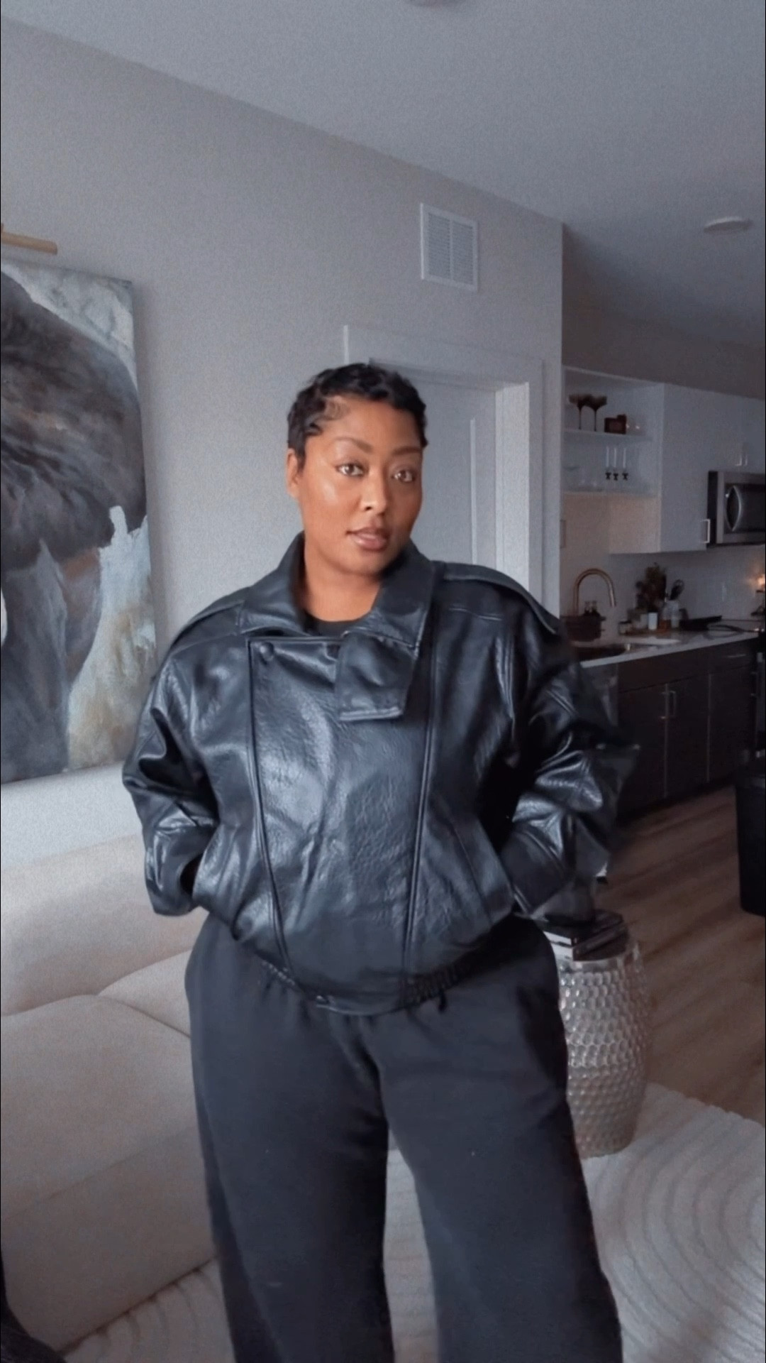 Your favorite Zara faux leather jacket. 

#LTKstorytime #LTKMidsize #LTKmomlife