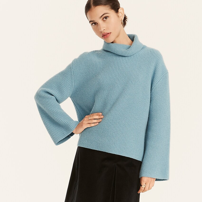 Wool and recycled cashmere relaxed turtleneck | J. Crew US