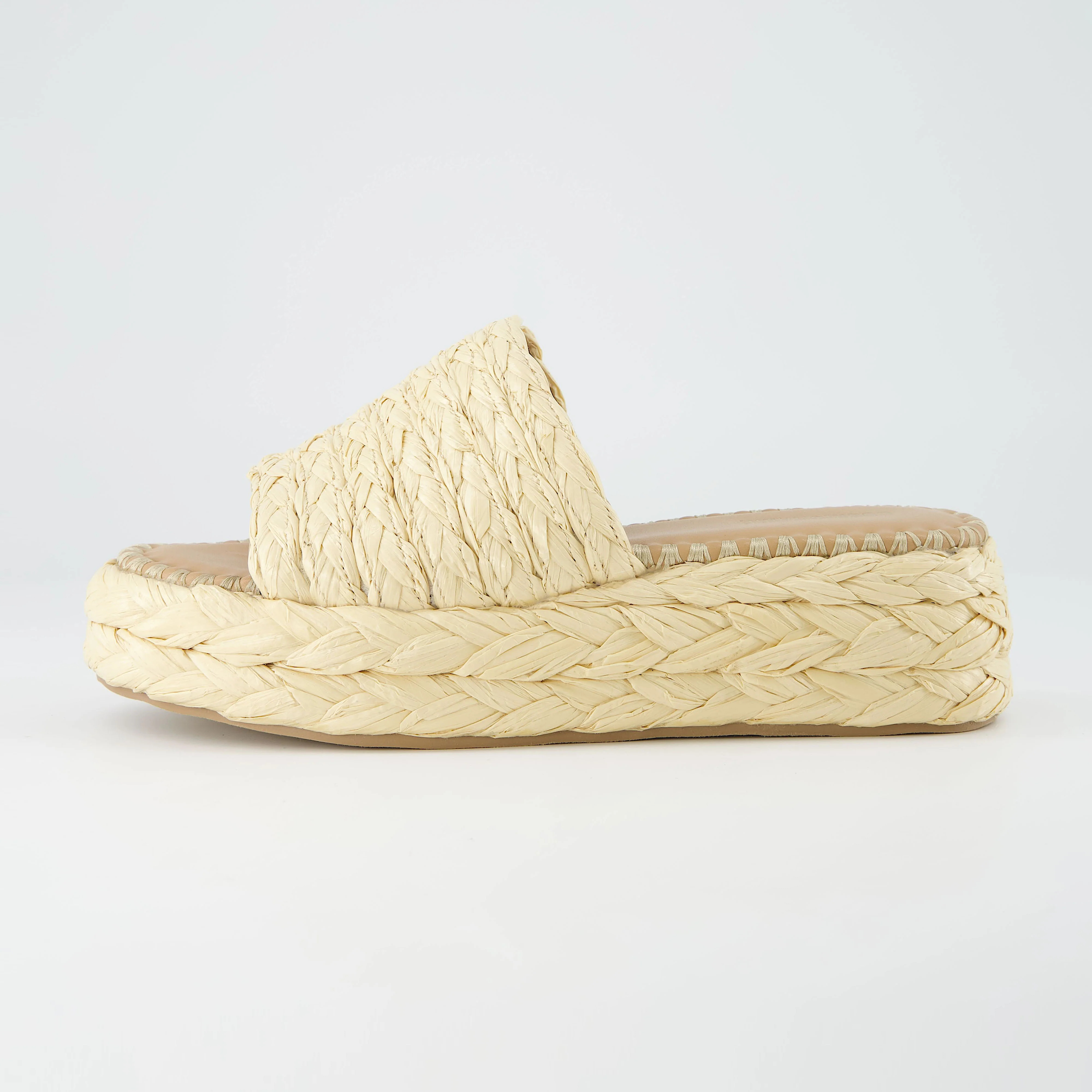 Core Raffia Platform Sandal | Cushionaire